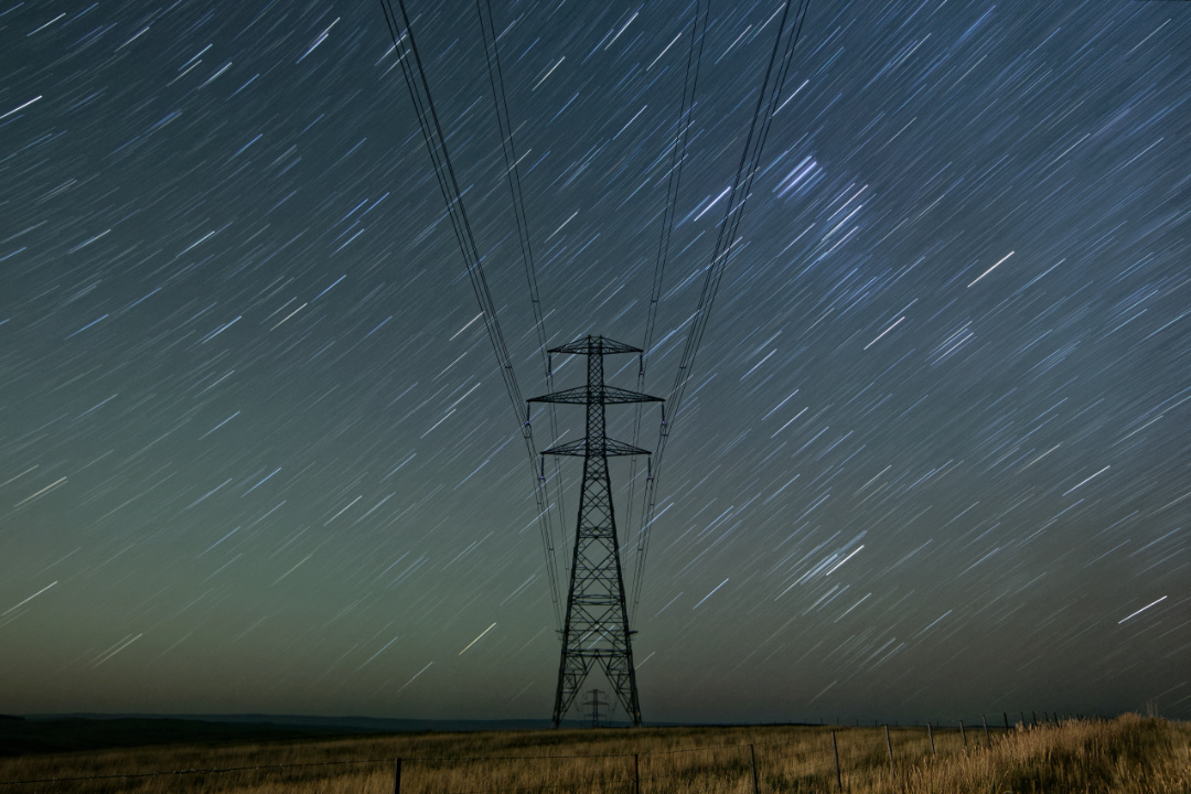 Star Trails over Strath Taieri, Dunedin, New Zealand.