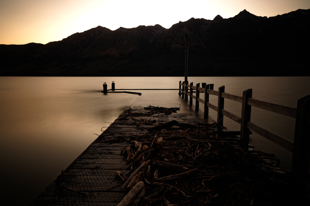 Glenorchy Wharf, New Zealand.