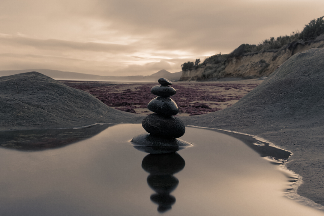 Katiki Beach, Otago, New Zealand.