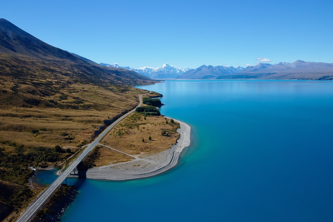 Lake Pukaki, Mackenzie District, New Zealand.