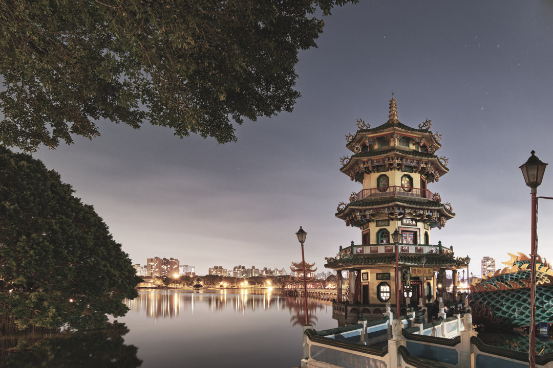 Pagoda on Lotus Pond, Kaohsiung, Taiwan.